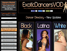 Tablet Screenshot of exoticdancersvod.com